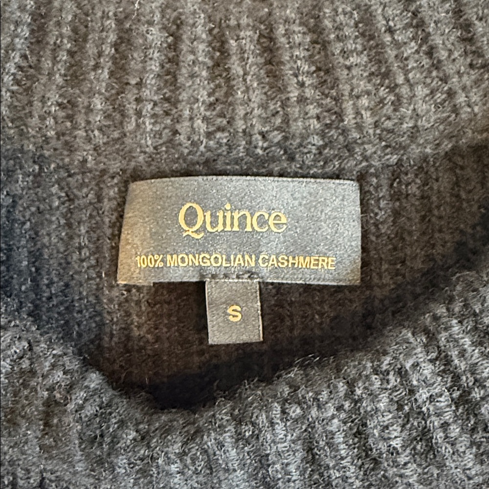 Quince Cashmere Fisherman Sweater, Small - Picture 3 of 3